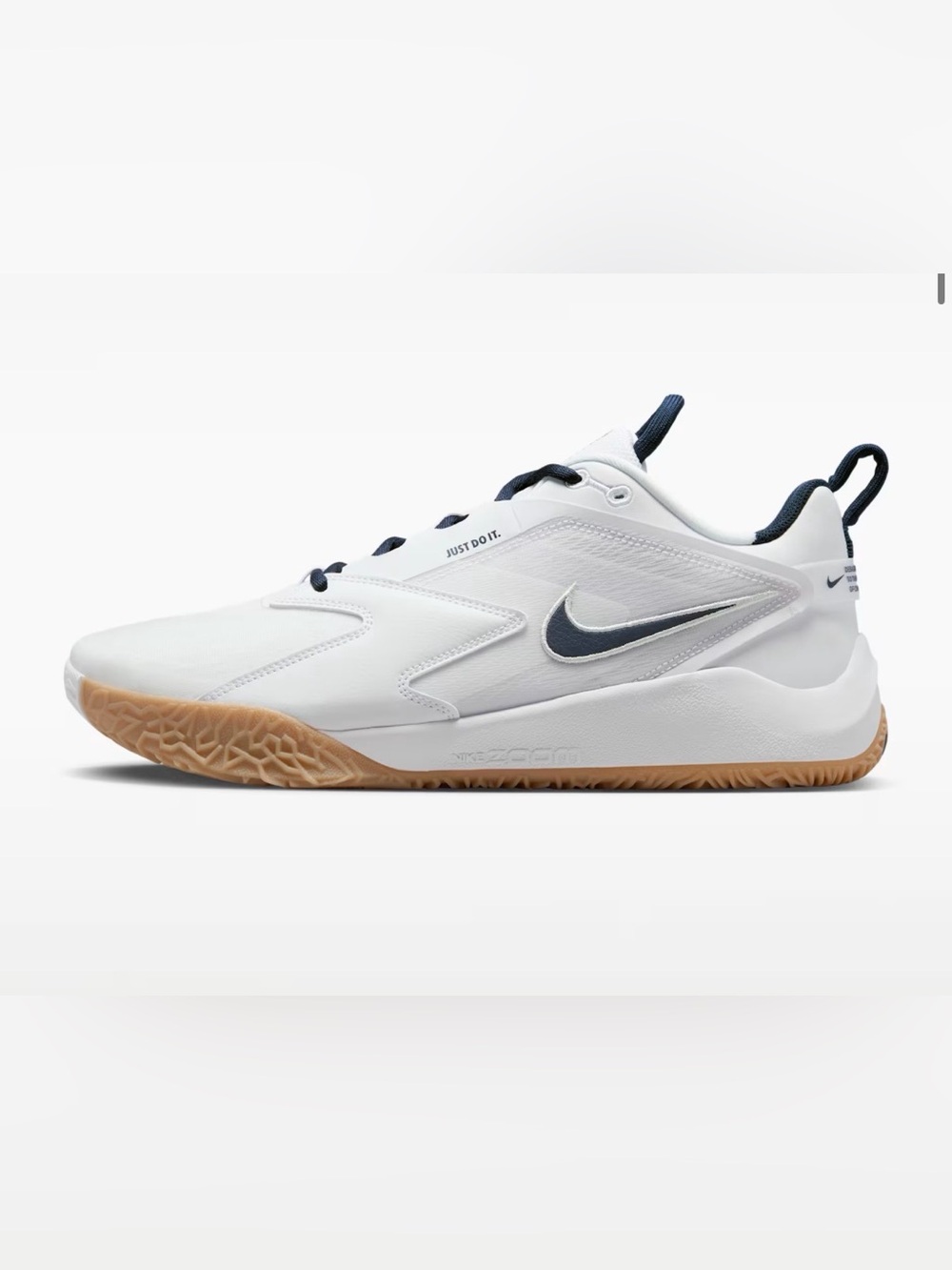 Nike Zoom HyperAce 3 Volleyball Shoes White Navy Gum Women’s 7